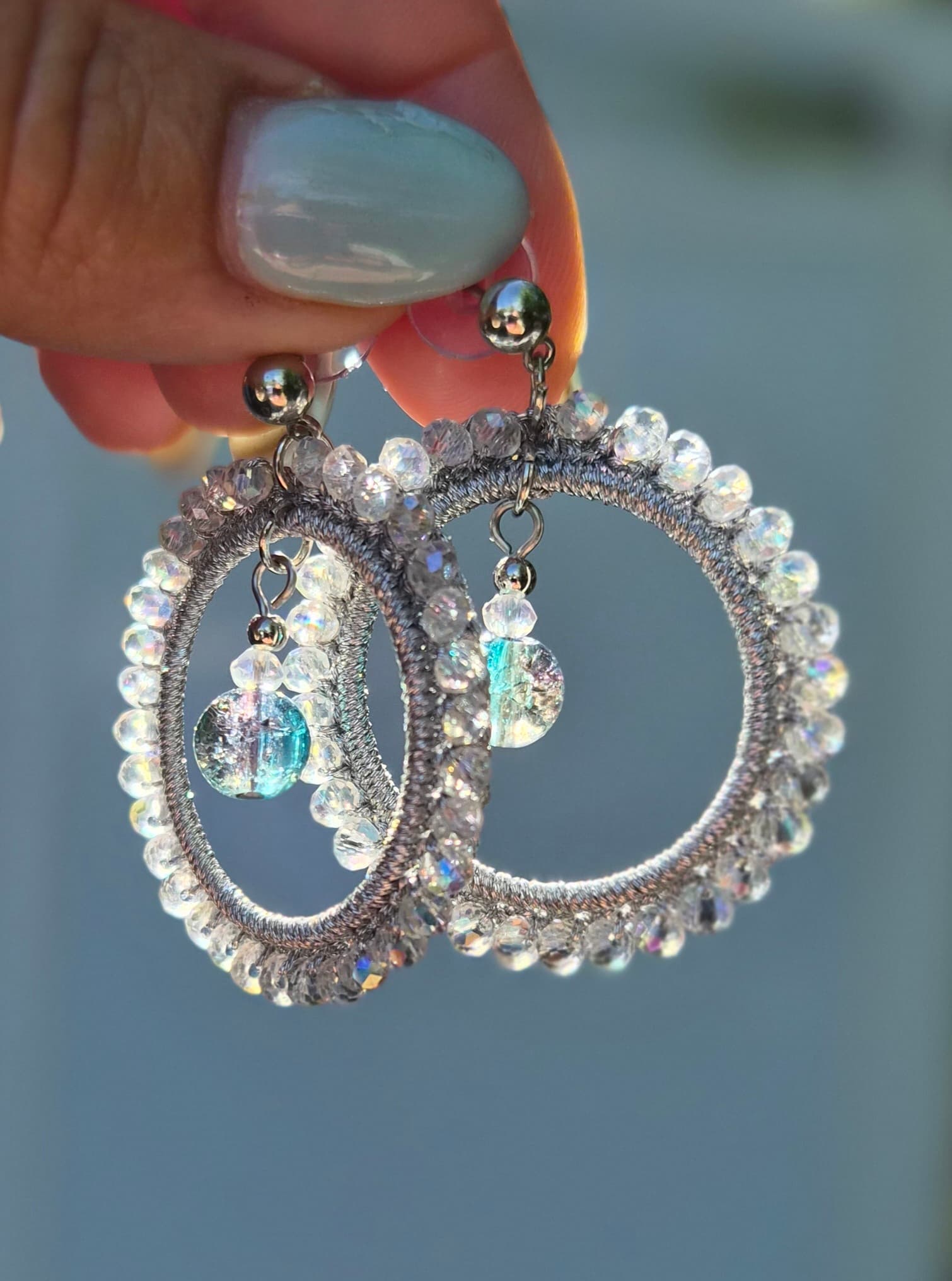 Boucles d'oreilles Bertille - crochet fait main YZÏAME